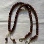 Travel accessories - Telephone cord, wooden beads, assorted - ENSEMBLE