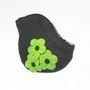 Bags and totes - Black Vintage 3 Flowers Swim Bag - KORES ACCESSORIES