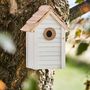 Garden accessories - Birdhouse with natural-coloured roof. Hole Ø: 32 mm. - IB LAURSEN