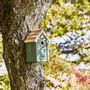 Garden accessories - Birdhouse with natural-coloured roof. Hole Ø: 32 mm. - IB LAURSEN