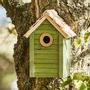 Garden accessories - Birdhouse with natural-coloured roof. Hole Ø: 32 mm. - IB LAURSEN