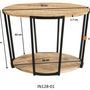 Tables basses - Table basse bois et fer, style industriel, 70 cm - JP2B DECORATION