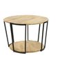 Tables basses - Table basse bois et fer, style industriel, 70 cm - JP2B DECORATION