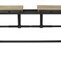 Dining Tables - Crank table base in black metal, adjustable extension - JP2B DECORATION