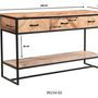 Console table - Industrial console in wood and iron, 140 cm, 3 drawers, 1 shelf - JP2B DECORATION