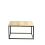 Tables basses - Table basse industrielle en bois de manguier et fer, 90x90 cm - JP2B DECORATION