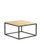 Tables basses - Table basse industrielle en bois de manguier et fer, 90x90 cm - JP2B DECORATION