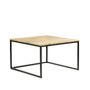 Tables basses - Table basse industrielle en bois de manguier et fer, 90x90 cm - JP2B DECORATION