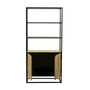 Shelves - Industrial bookshelf in mango wood and iron, 4 shelves, 160 cm - JP2B DECORATION