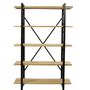 Etagères - Étagère industrielle bois et fer, 5 étagères, style vintage - JP2B DECORATION