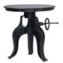 Coffee tables - Industrial coffee table in black metal, adjustable height, 55 cm - JP2B DECORATION