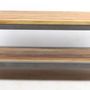 Tables basses - Table basse industrielle en bois d'acacia et métal, 120 cm - JP2B DECORATION