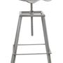 Stools for hospitalities & contracts - Industrial bar stool in metal, height-adjustable seat - JP2B DECORATION