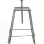 Stools for hospitalities & contracts - Industrial bar stool in metal, height-adjustable seat - JP2B DECORATION