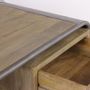 Desks - Children's desk in recycled wood and metal, 3 drawers, 125 cm - JP2B DECORATION