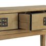 Console table - Cerused oak and black console, 4 drawers, 160x40 cm - JP2B DECORATION