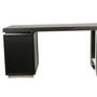 Desks - Black and chrome oak desk, 150x70 cm, modern style - JP2B DECORATION