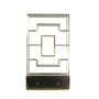 Etagères - Étagère noire et dorée, 10 étagères, 120x40 cm, style moderne - JP2B DECORATION