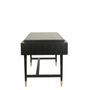 Desks - Flat black oak desk, 3 drawers, 170x70 cm, modern style - JP2B DECORATION