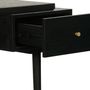 Desks - Flat black oak desk, 3 drawers, 170x70 cm, modern style - JP2B DECORATION