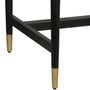 Desks - Flat black oak desk, 3 drawers, 170x70 cm, modern style - JP2B DECORATION