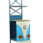 Sideboards - Combi shelf counter in mango wood and metal, 2 shelves, bottle storage - JP2B DECORATION