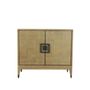 Buffets - Meuble en bois cérusé avec étagère, 97x45 cm, style naturel - JP2B DECORATION