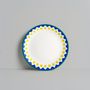 Everyday plates - Blue Geometric Pattern Plate - ISUWA