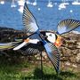 Decorative objects - Coco Cannelle a Parrot one side and Puffin other side Weather Vane - LES RITOURNAILES