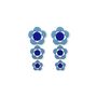 Bijoux - Boucles d'oreilles Blue Pansy Statement - ISUWA