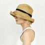 Chapeaux - BOXED HAT 11cm brim organdy ribbon - MATURE HA. / BOXED HAT BY MATURE HA.