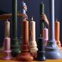 Candles - Hoogeland - Candle Baruch Large - Dark Blue - HOOGELAND 1770