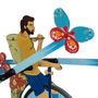 Decorative objects - Gabi Cyclette weather vane - LES RITOURNAILES