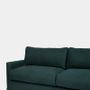 Sofas - Filipe Wood And Linen Green Sofa - HOUSE OF CAPRICORN