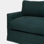 Sofas - Filipe Wood And Linen Green Sofa - HOUSE OF CAPRICORN