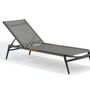 Deck chairs - POLO anthracite grey sun lounger - COUTURE JARDIN