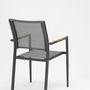 Lawn armchairs - POLO anthracite grey garden armchair - COUTURE JARDIN