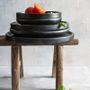Platter and bowls - The Burned Classic Plate - Black - S - BAZAR BIZAR LIVING