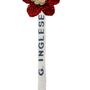 Broches - Fleur de marguerite rouge et beige - G. INGLESE