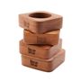 Kitchen utensils - The Teak Root Napkin Ring - Set of 4 - BAZAR BIZAR LIVING