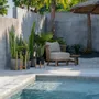 Small sofas - The Malawi One Seat Sofa - Natural Beige - BAZAR BIZAR LIVING