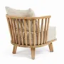 Small sofas - The Malawi One Seat Sofa - Natural Beige - BAZAR BIZAR LIVING