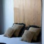 Cushions - The Raffia Cushion Cover Square - Natural Black - 60x60 - BAZAR BIZAR LIVING