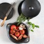 Platter and bowls - The Burned Pot - Black - BAZAR BIZAR LIVING