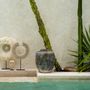 Objets de décoration - Papua Shell Disc Sur Pied - Blanc - M - BAZAR BIZAR LIVING
