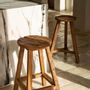 Stools - The Shibori Bar Stool - Natural - BAZAR BIZAR LIVING