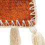 Throw blankets - The Stitch Bed Throw - Terracotta - BAZAR BIZAR LIVING