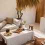 Table linen - The Linen Tablecloth - Beige - 150x150 - BAZAR BIZAR LIVING