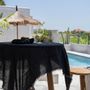 Linge de table textile - La nappe en lin, noire, 150 x 150 - BAZAR BIZAR LIVING