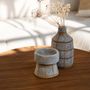 Candlesticks and candle holders - The Serene Candle Holder - Concrete Natural - S - BAZAR BIZAR LIVING